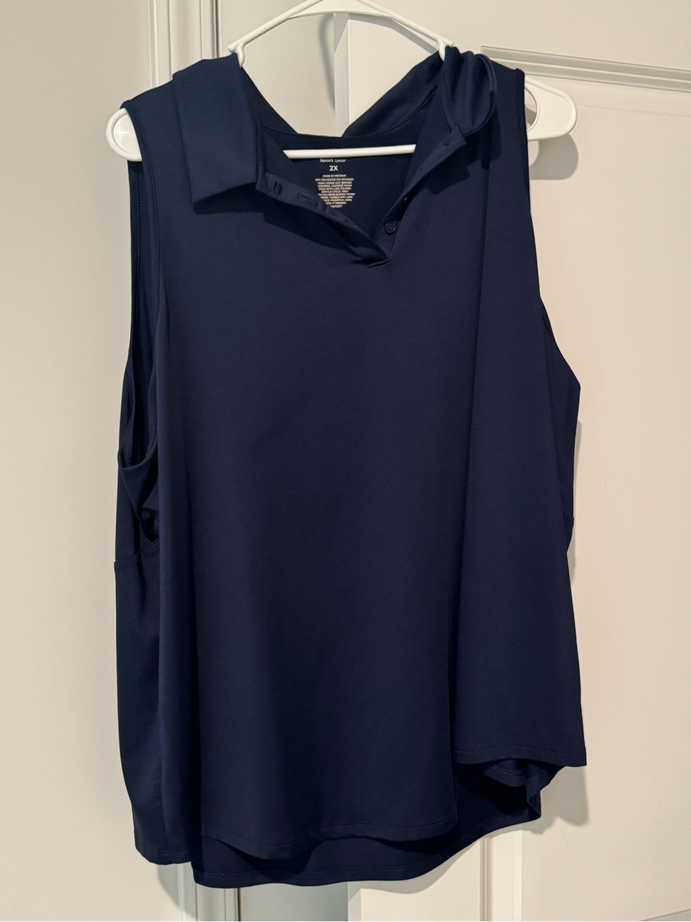 tek gear Navy Sleeveless Polo Tank Top